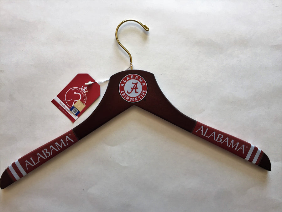 Alabama Crimson Tide Children's White Wooden Hangers