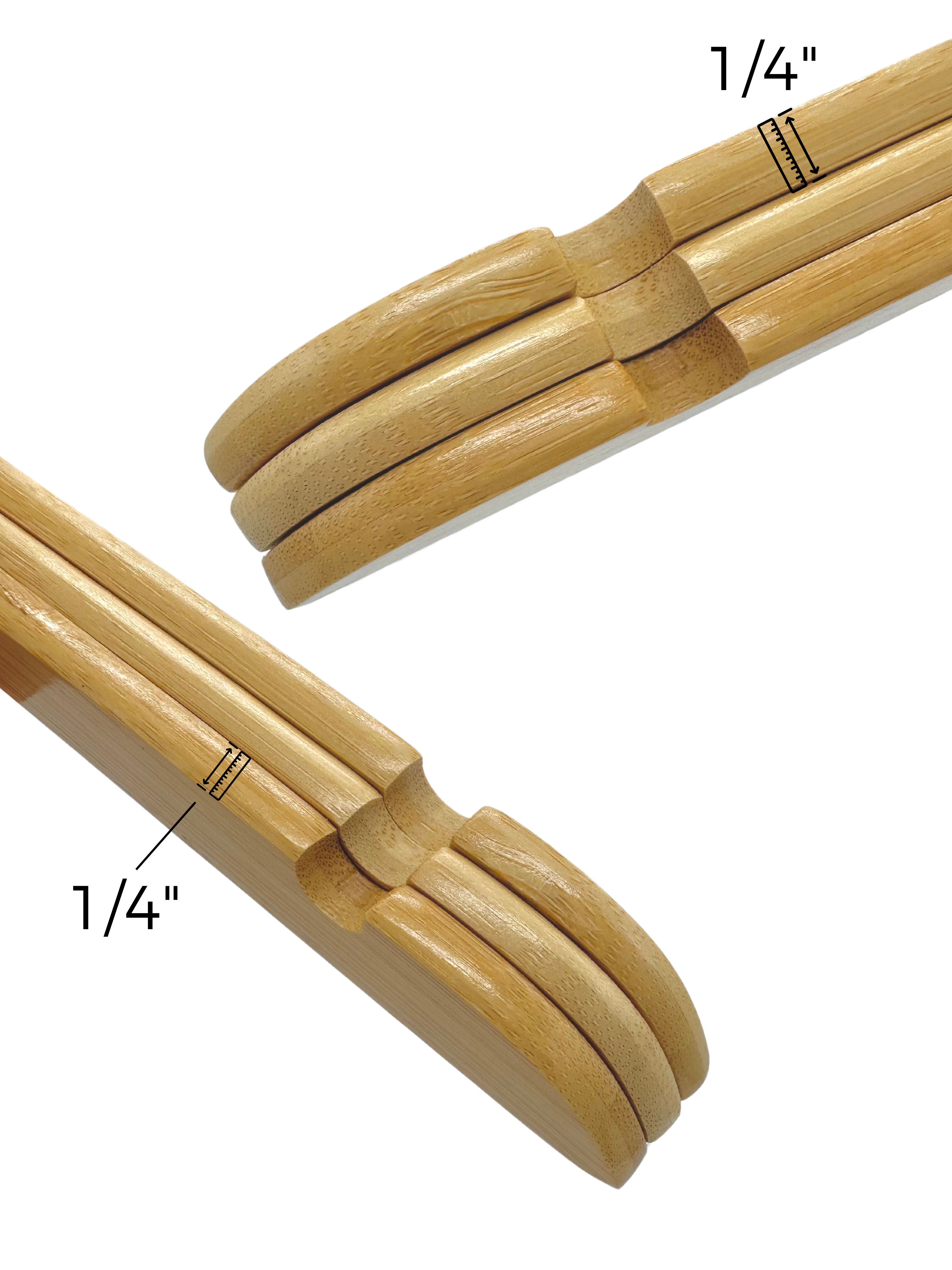 Natural Slim Wooden Clothes Hangers