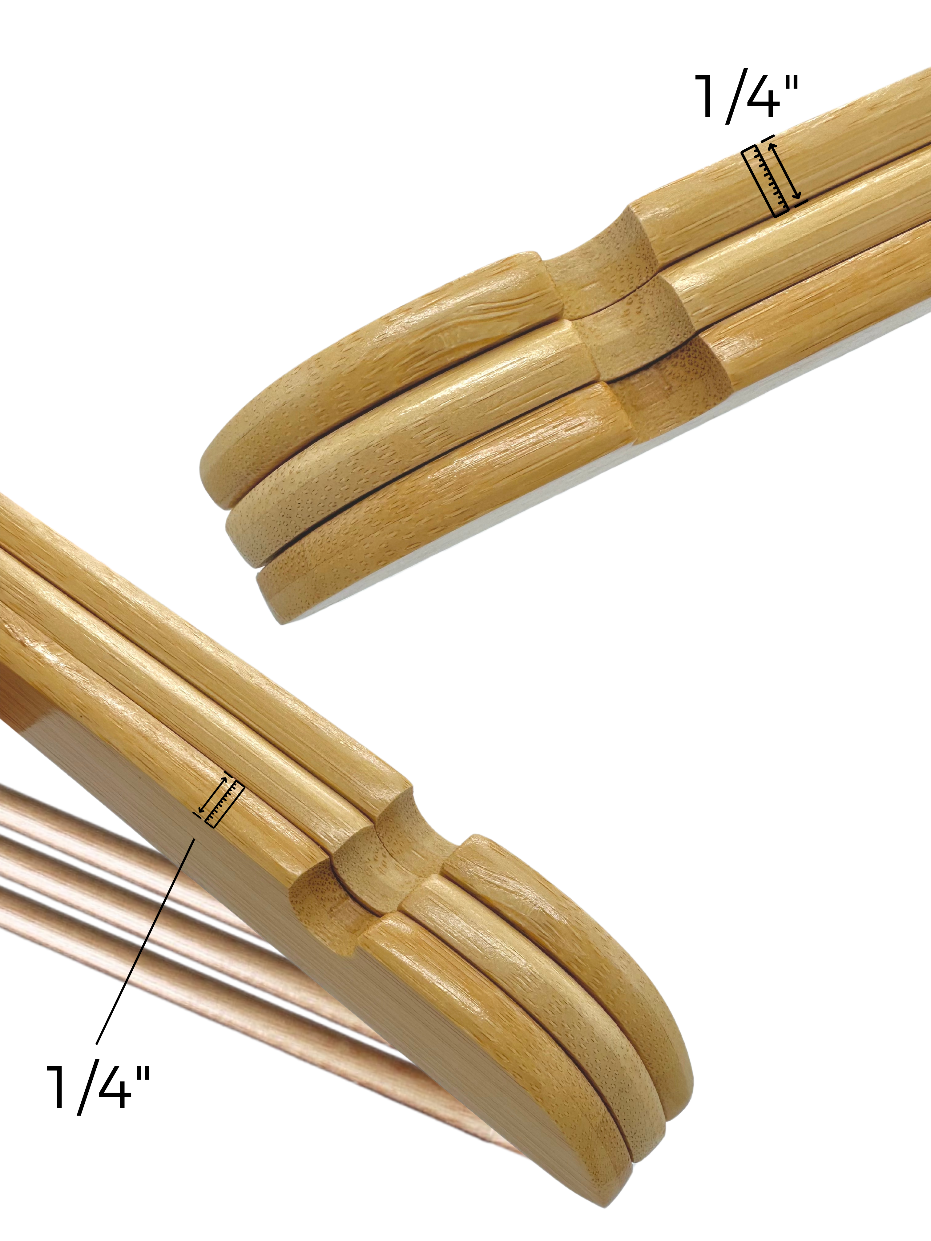 Natural Slim Wooden Suit Hangers