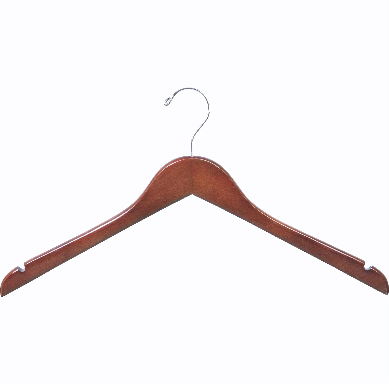 Standard Light Walnut Wooden Clothes Hangers