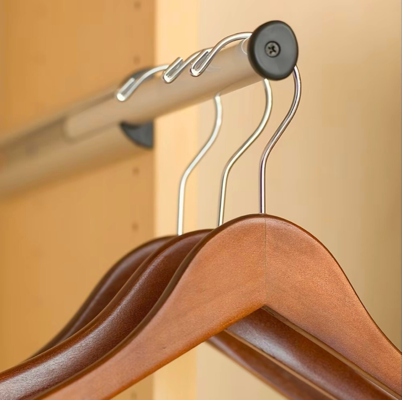 Standard Light Walnut Wooden Clothes Hangers