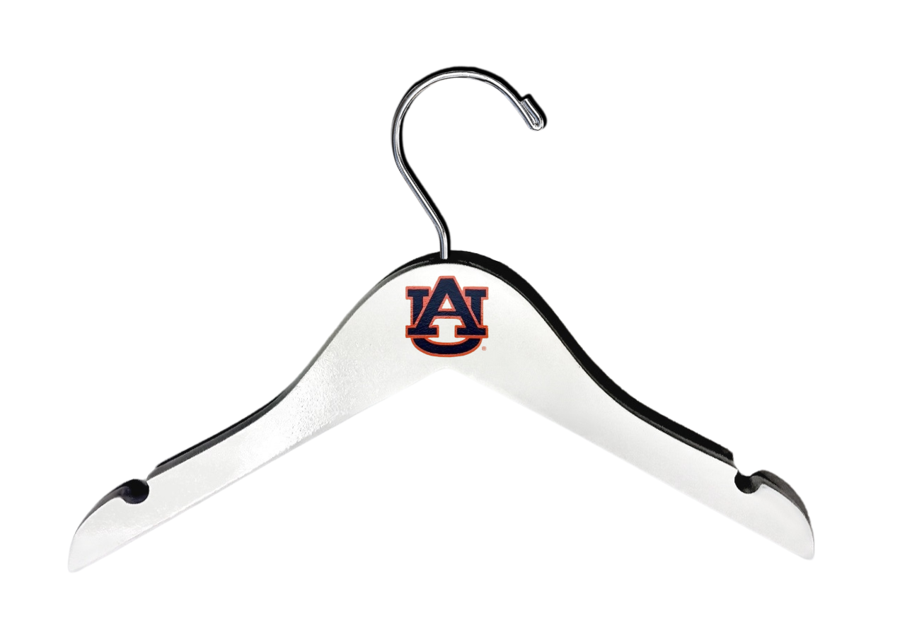 Auburn Tigers Baby White Wooden Hangers