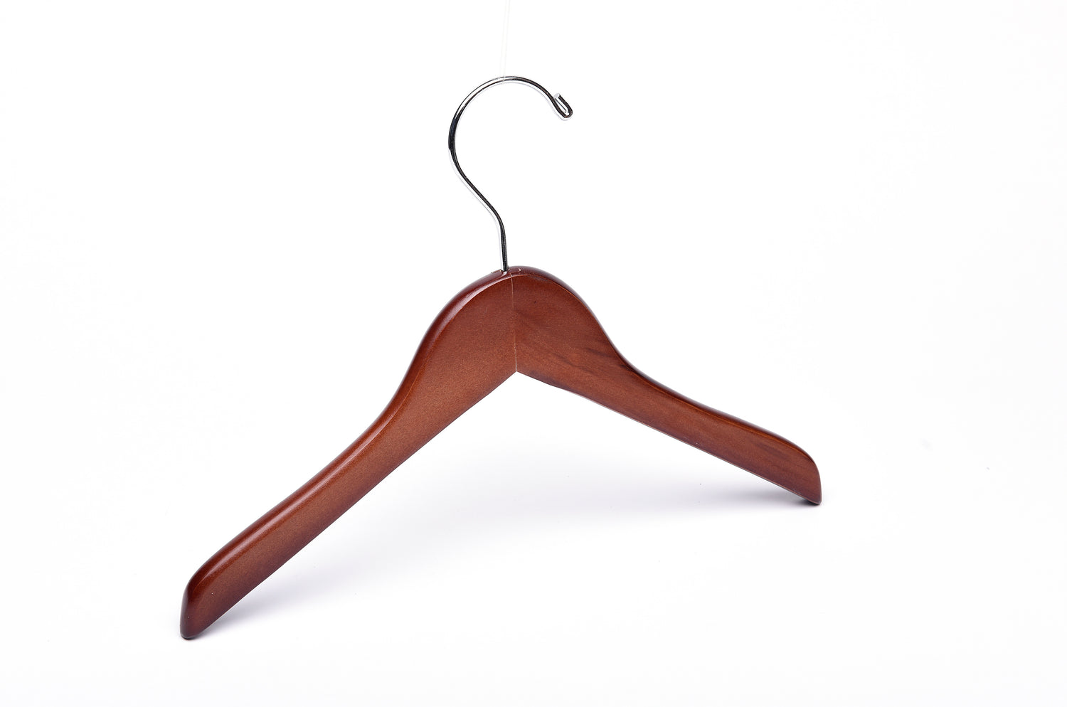 Baby Light Walnut Top & Bottom Wooden Hangers Mixed Pack