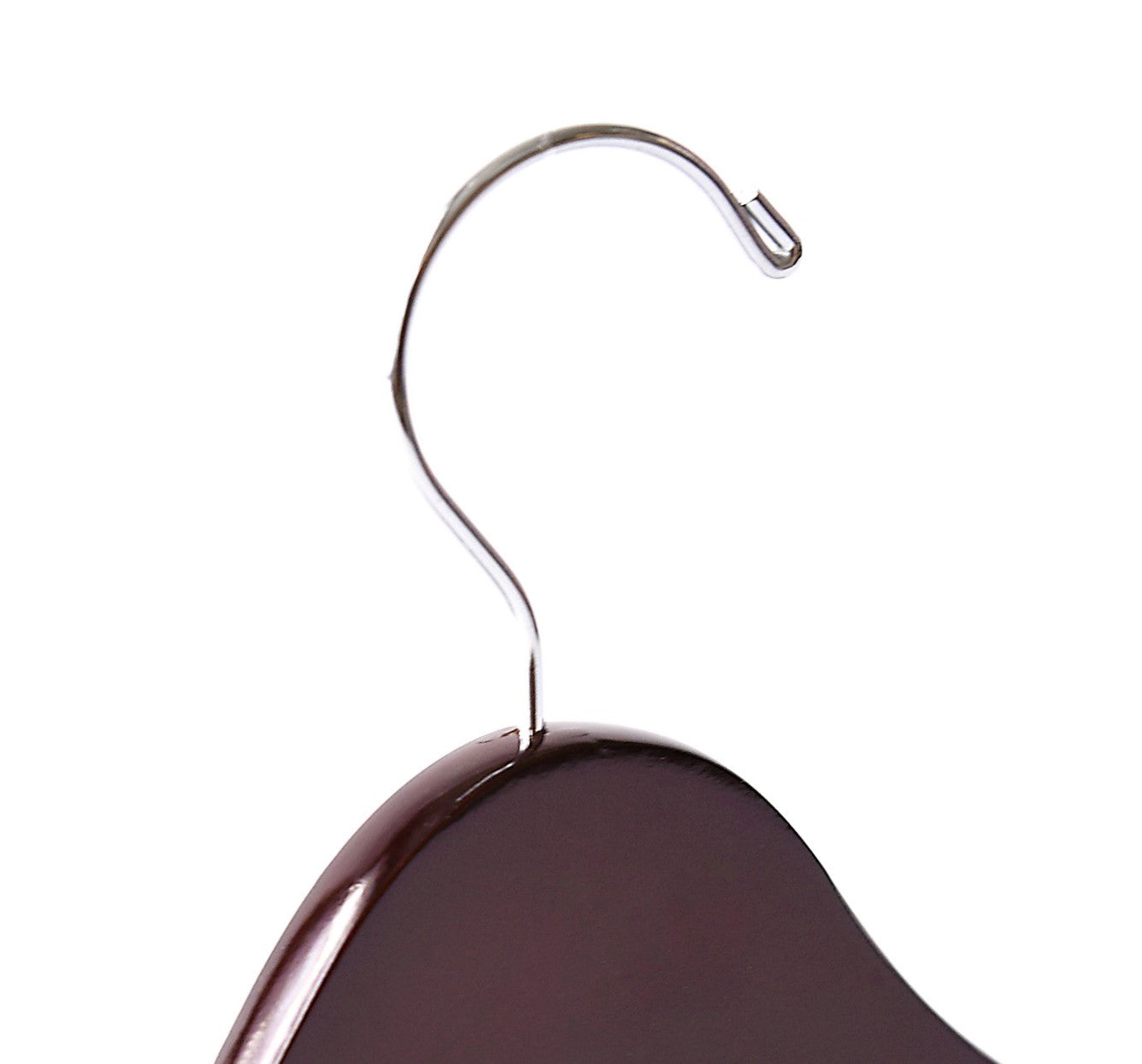 Baby Dark Walnut Top & Bottom Wooden Hangers Mixed Pack