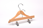 Load image into Gallery viewer, Baby Natural Top &amp; Bottom Wooden Hangers Mixed Pack
