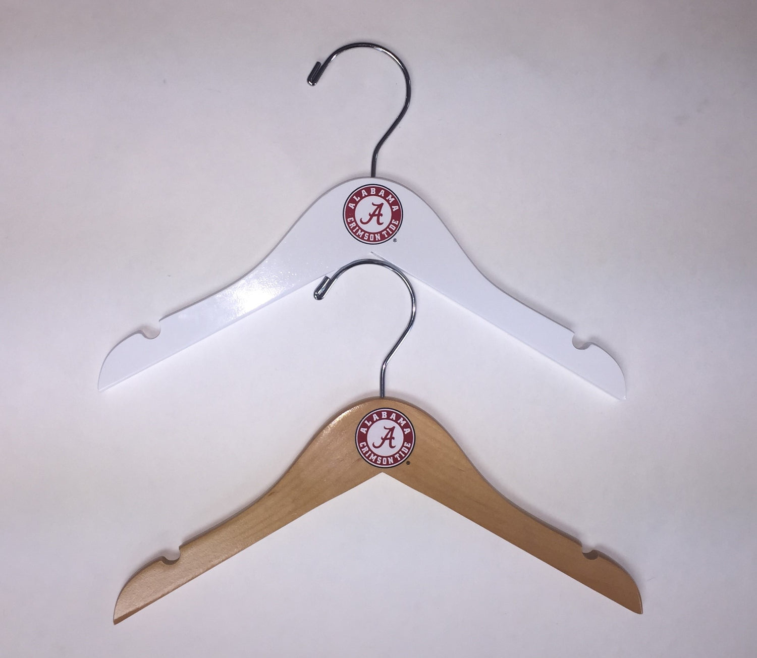 Alabama Crimson Tide Baby White Wooden Hangers