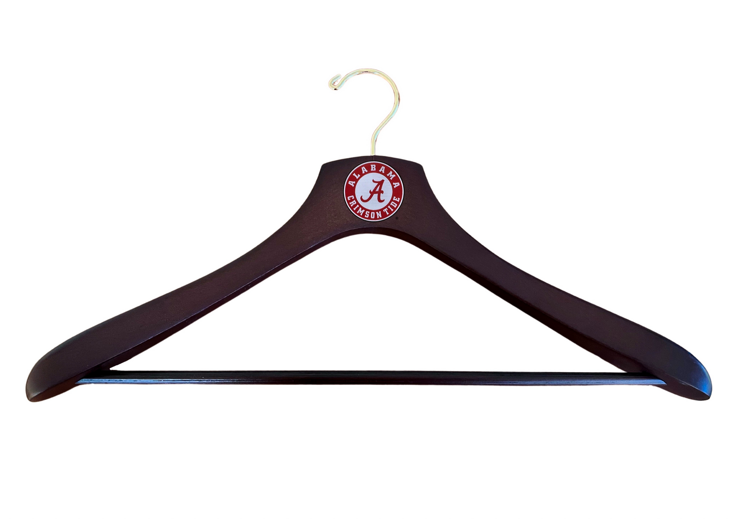 Alabama Crimson Tide Wooden Jacket Hangers with Pant Bar