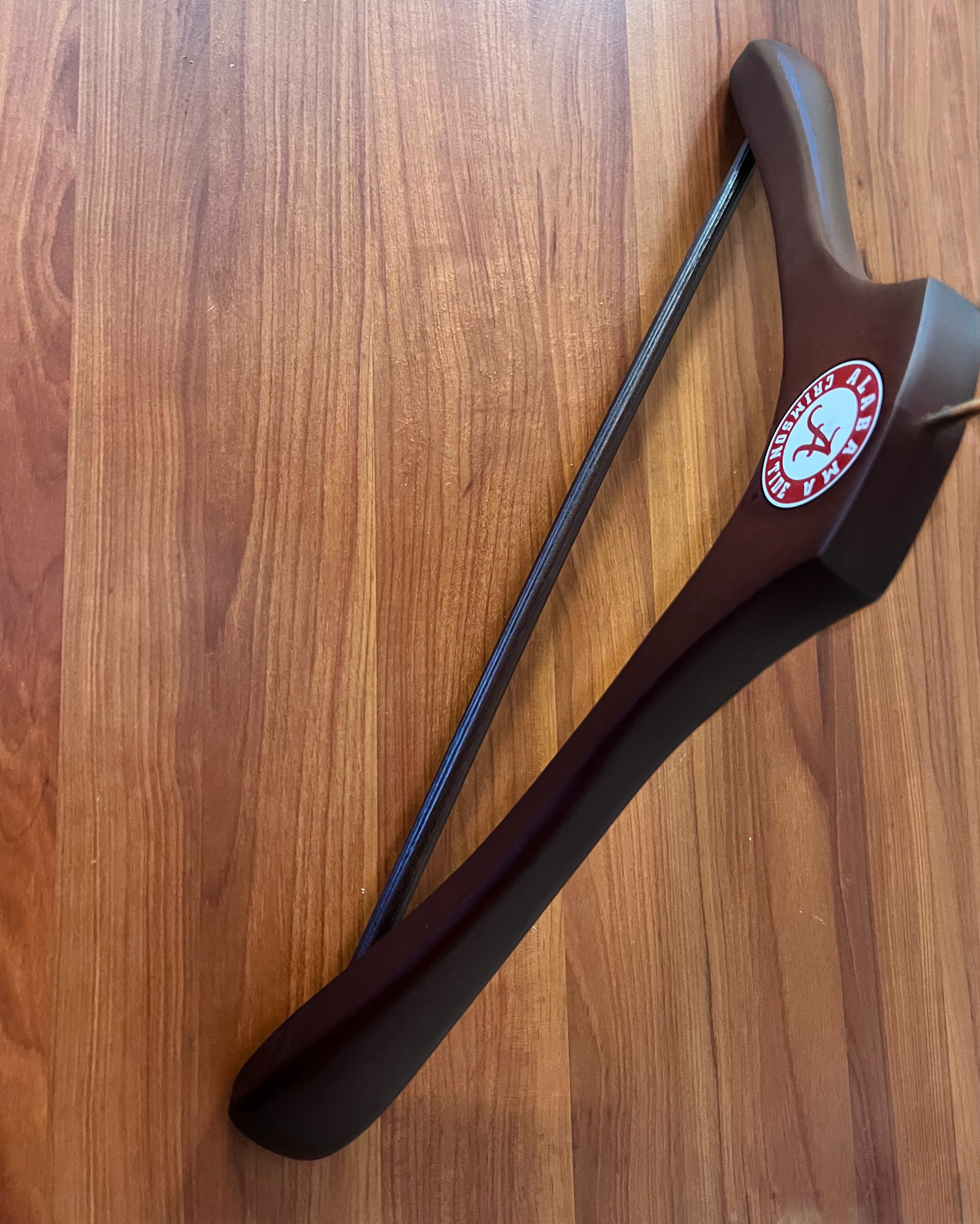 Alabama Crimson Tide Wooden Jacket Hangers with Pant Bar