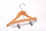 Load image into Gallery viewer, Children&#39;s Natural Top &amp; Bottom Wooden Hangers Mixed Pack
