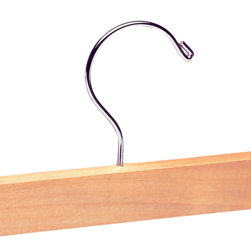 Natural Top & Bottom Wooden Hangers Mixed Pack