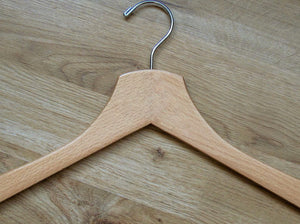 Natural Wooden Dress Shirt Hangers