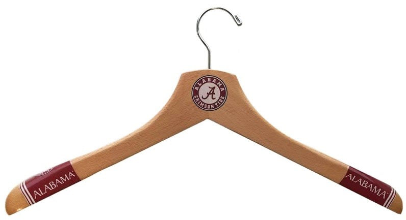 Alabama Crimson Tide Wooden Jacket Hangers