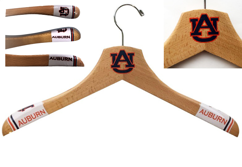 Auburn Tigers Wooden Jacket Hangers