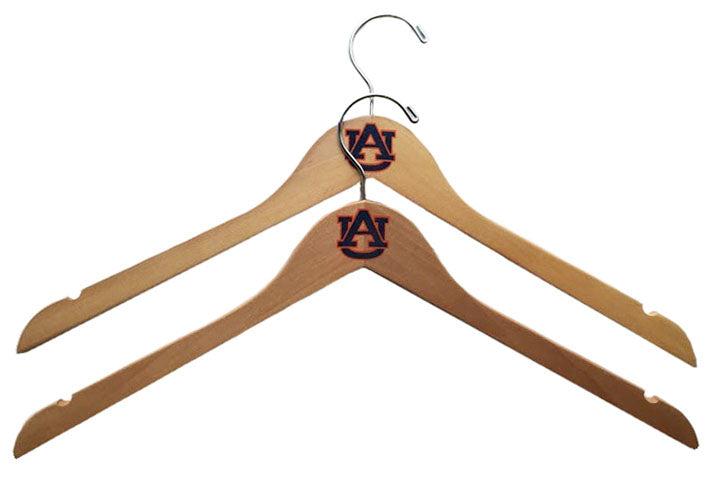 Auburn Tigers Natural Wooden Hangers