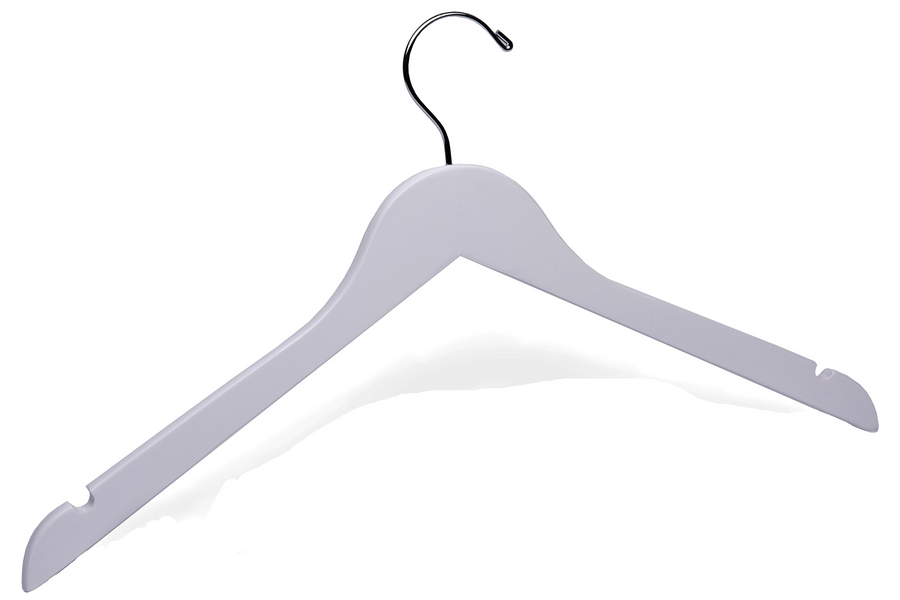 Adult White Wooden Hangers