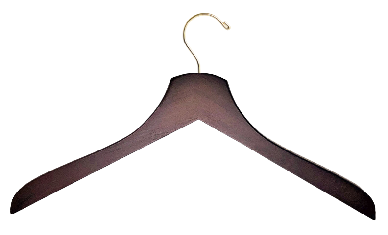 Dark Walnut Wooden Dress Shirt Hangers