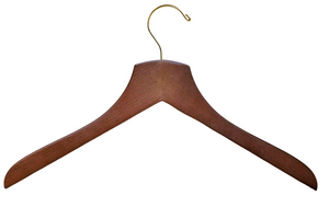 Dark Walnut Wooden Dress Shirt Hangers