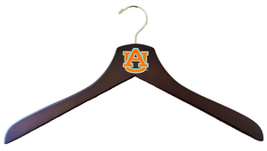 Auburn Tigers Dark Walnut Wooden Dress Shirt Hangers