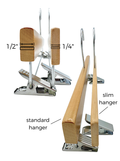 Natural Slim Wooden Bottom Hangers