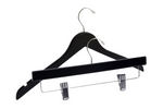 Load image into Gallery viewer, Matte Black Top &amp; Bottom Wooden Hangers Mixed Pack
