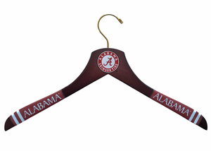 Alabama Crimson Tide Dark Walnut Wooden Dress Shirt Hangers