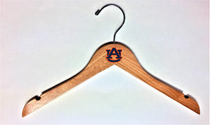 Auburn Tigers Children's Natural Wooden Hangers