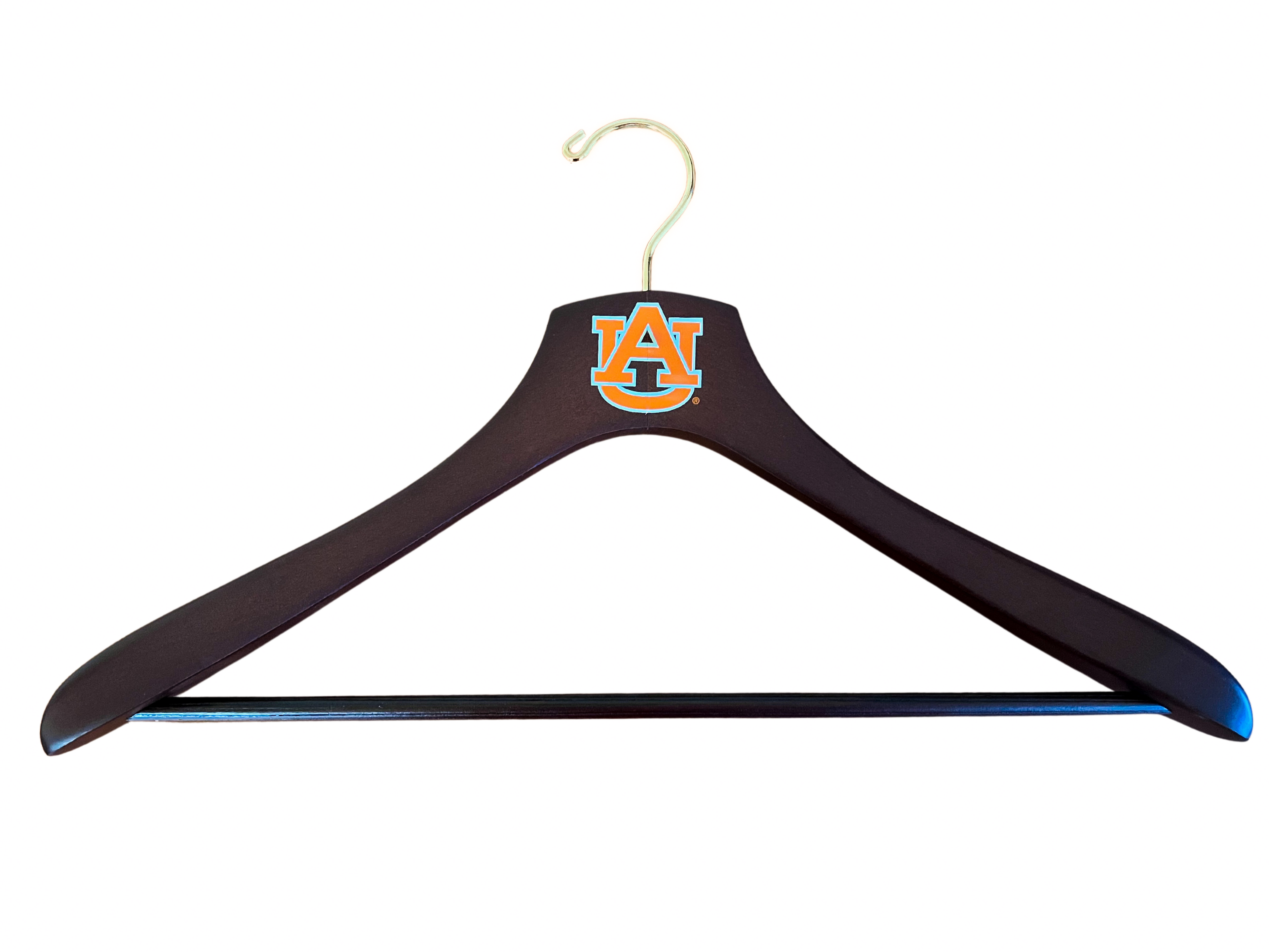 Auburn Tigers Wooden Jacket Hangers with Pant Bar