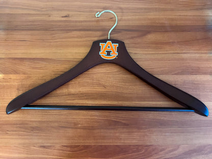 Auburn Tigers Wooden Jacket Hangers with Pant Bar