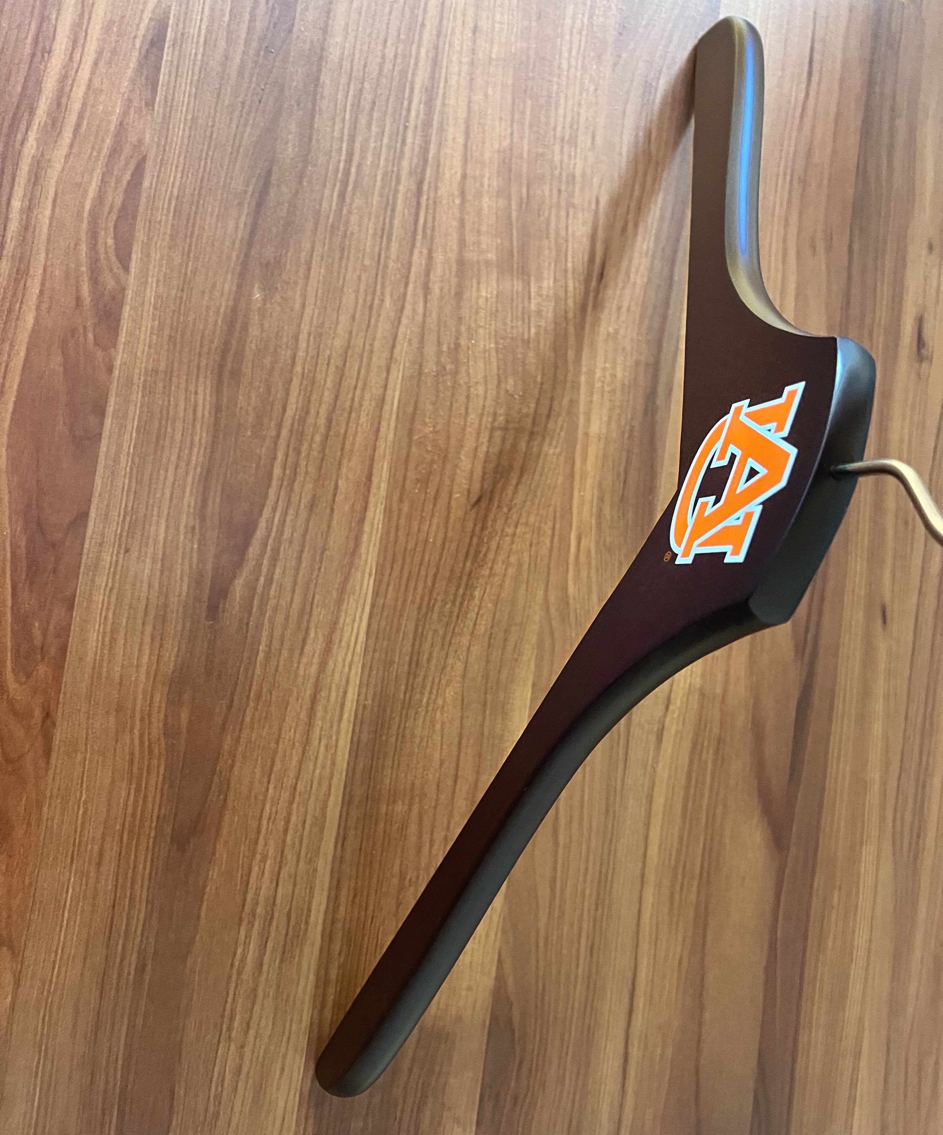 Auburn Tigers Dark Walnut Wooden Dress Shirt Hangers