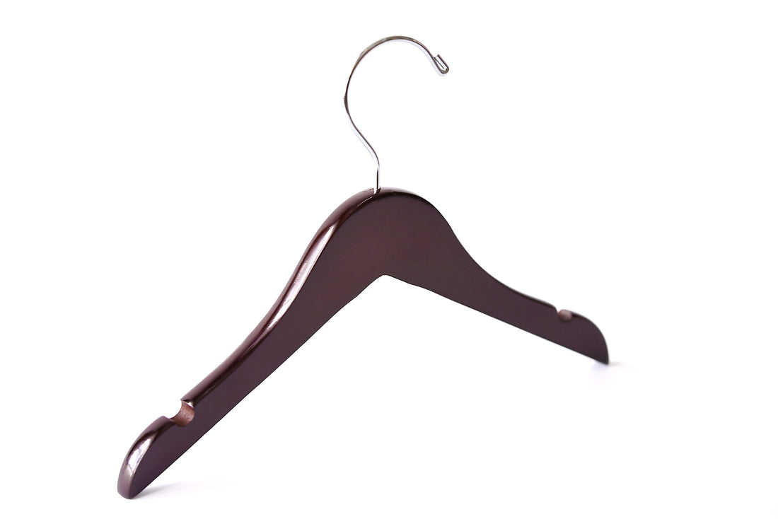 Baby Dark Walnut Wooden Clothes Hangers