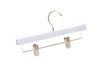 Load image into Gallery viewer, Baby White Top &amp; Bottom Mix Wooden Hangers (Silver or Gold Hardware)
