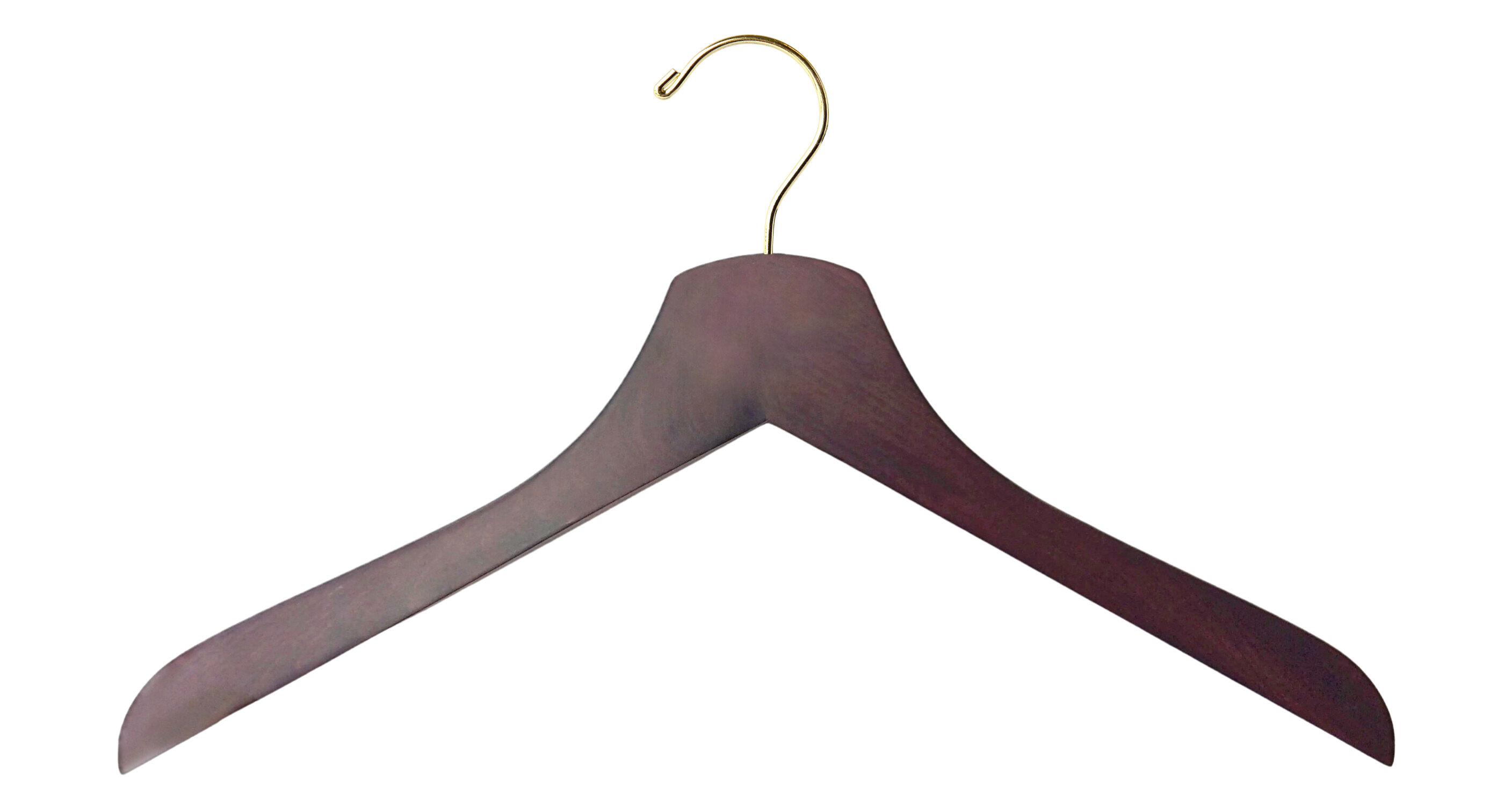 Dark Walnut Wooden Dress Shirt Hangers