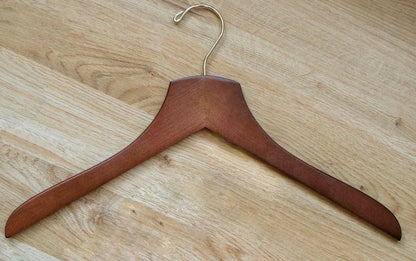 Dark Walnut Wooden Dress Shirt Hangers