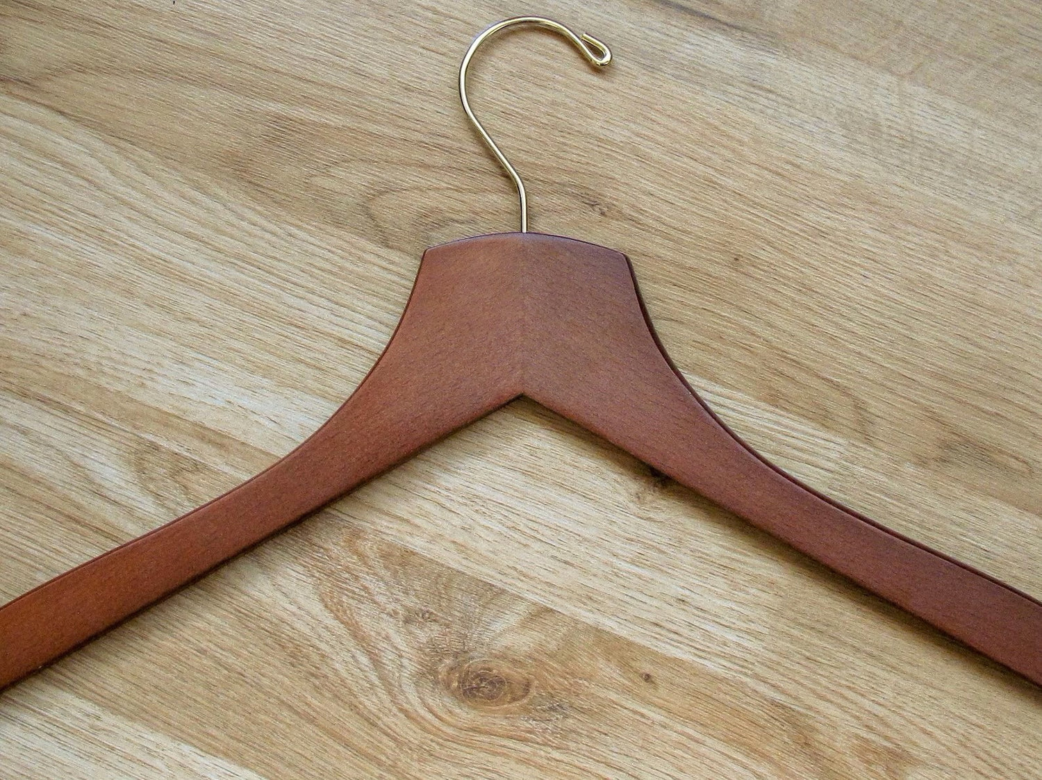 Dark Walnut Wooden Dress Shirt Hangers