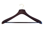 Load image into Gallery viewer, Dark Walnut Luxury Wooden Jacket Hangers w/ Pant Bar
