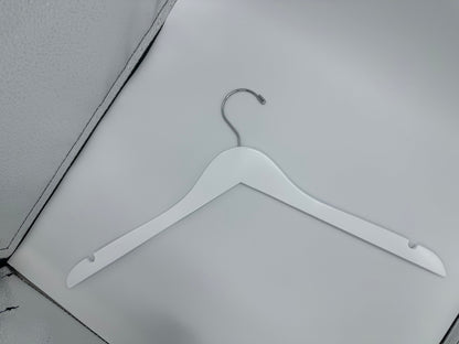 White Slim Wooden Clothes Hangers