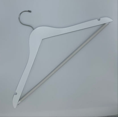 White Slim Wooden Suit Hangers