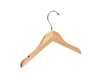 Load image into Gallery viewer, Baby Natural Top &amp; Bottom Mix Wooden Hangers
