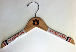 Auburn Tigers Children's Natural Wooden Hangers