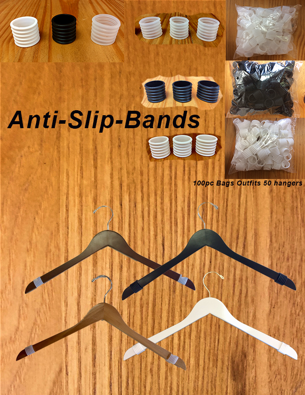 Anti-Slip Bands for Wooden Hangers –