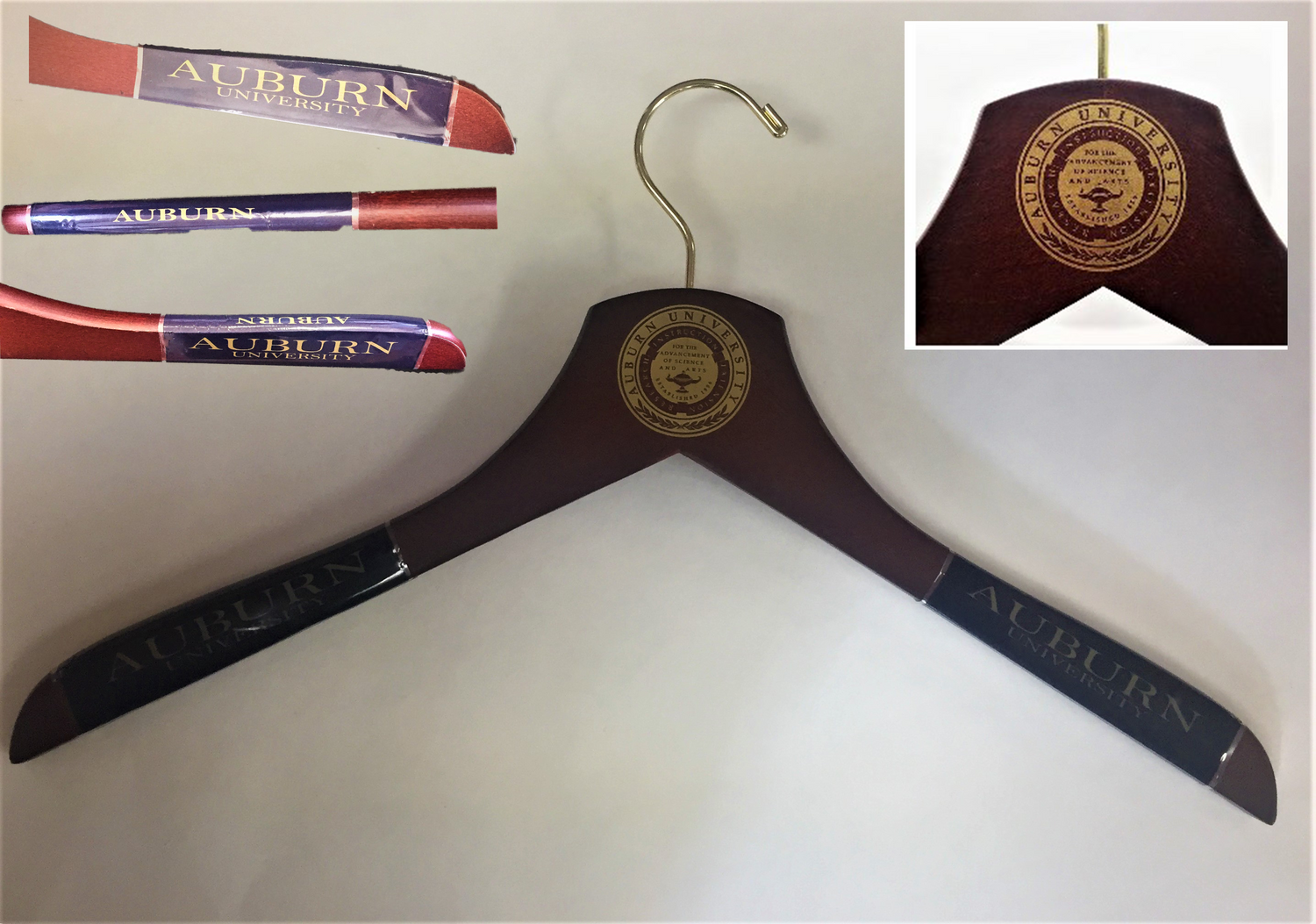 Auburn University Wooden Dress Shirt Hangers