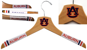 Auburn Tigers Natural Wooden Deluxe Shirt Hangers