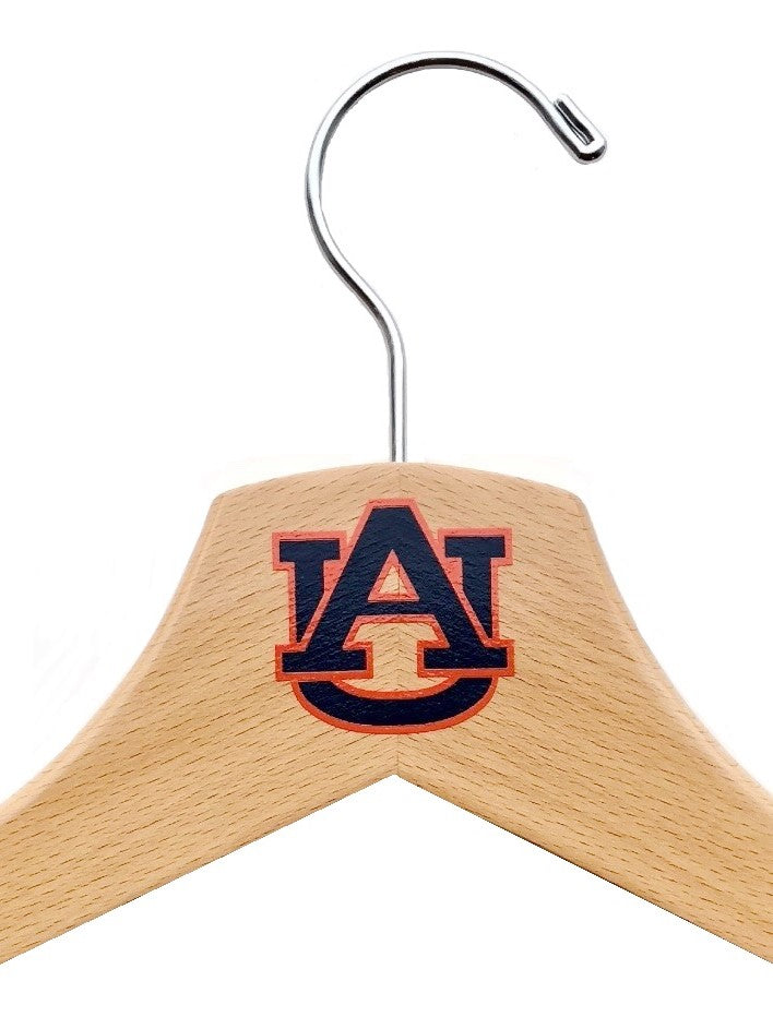 Auburn Tigers Natural Wooden Dress Shirt Hangers