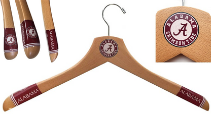 Alabama Crimson Tide Wooden Jacket Hangers